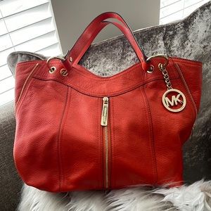 Michael Kors Moxley shoulder Tote Leather Handbag